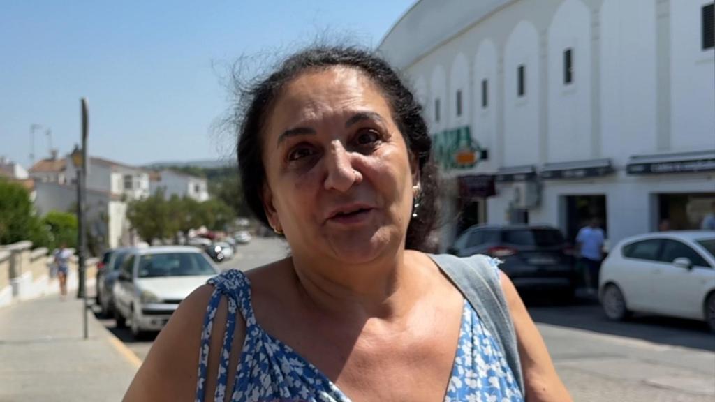 Inma, la madre de Michu, el 8 de julio.