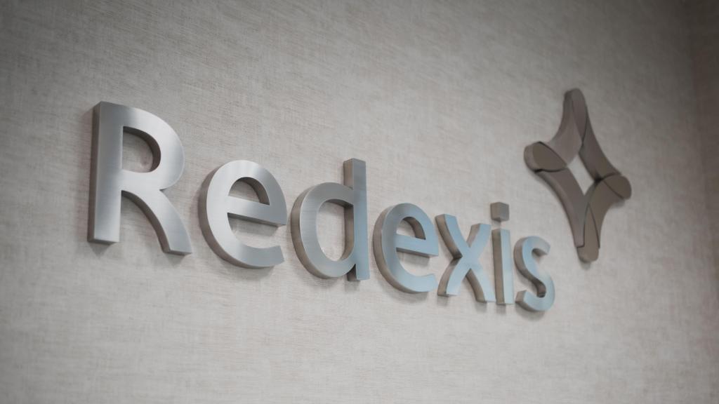 Logo de Redexis en sus oficinas en Madrid.