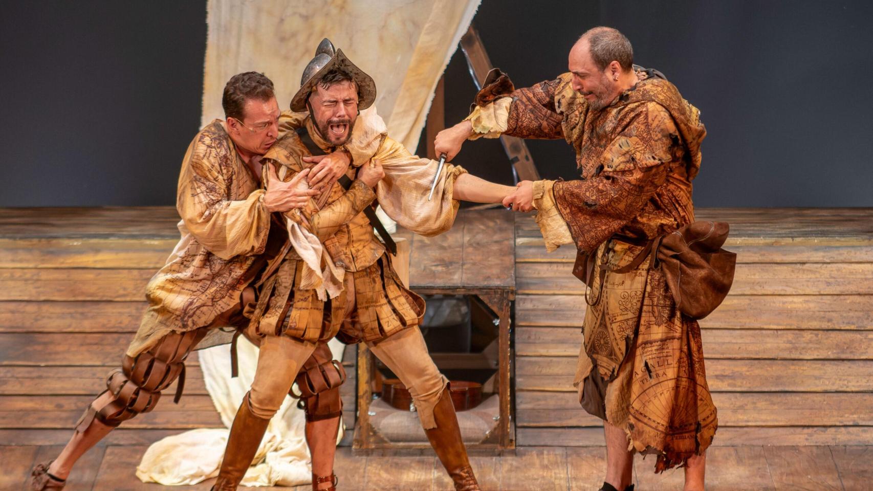 Diego Morales, Juan Cañas y Daniel Rovalher en 'La Desconquista'. Foto: David Ruiz