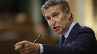 Feijóo este miércoles en el Congreso.