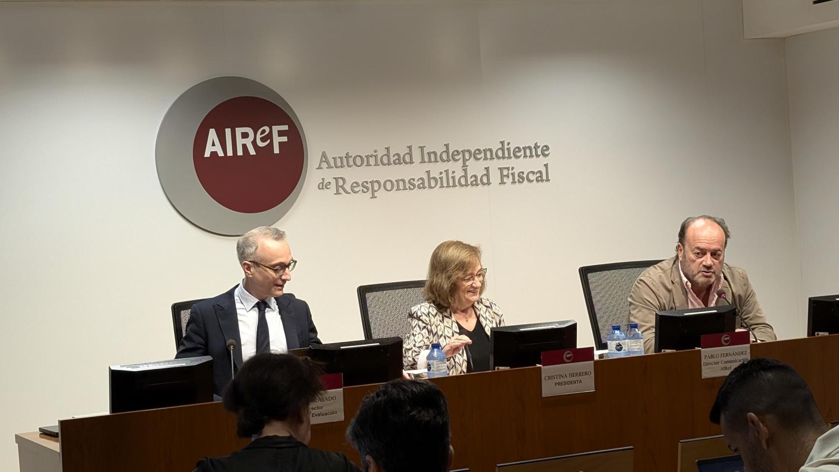 Rueda de prensa de la Airef sobre el Ingreso Mínimo Vital.