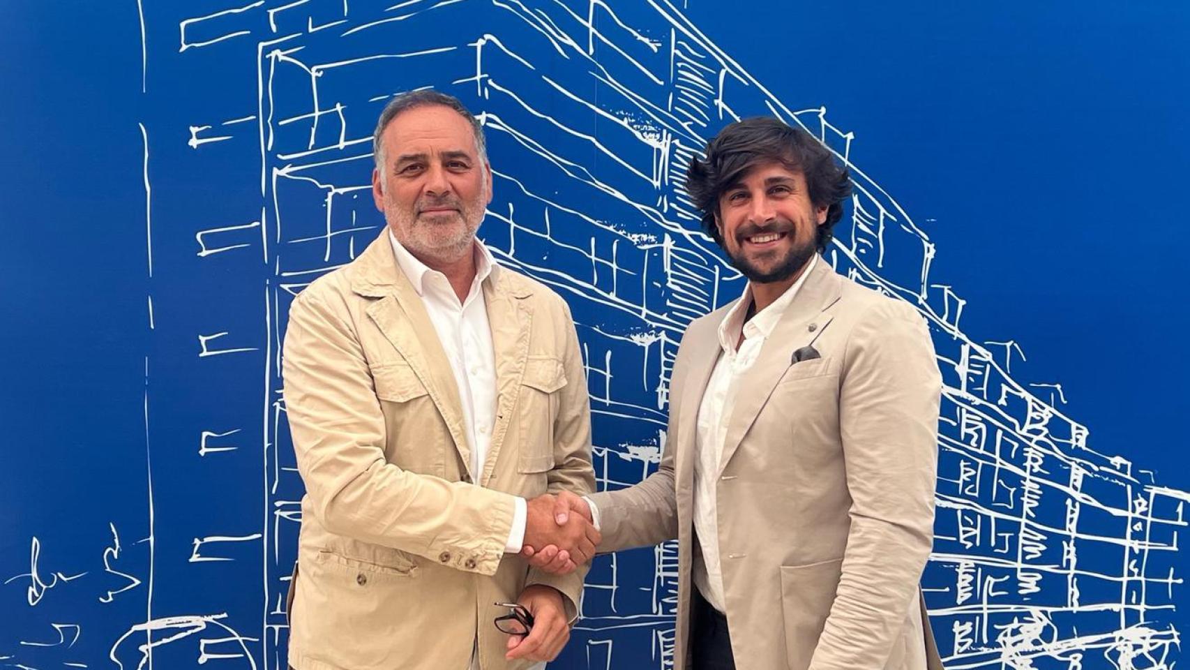 Juan José Cercadillo, CEO de Hercesa, y Cristian G. Pastrana, fundador y CEO de eVoost AI.