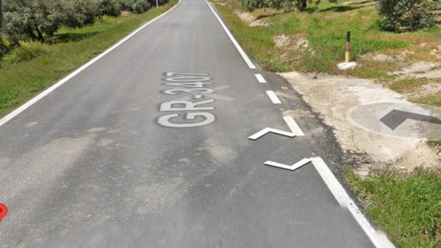 Punto de la GR-3407 donde ha tenido lugar el siniestro.