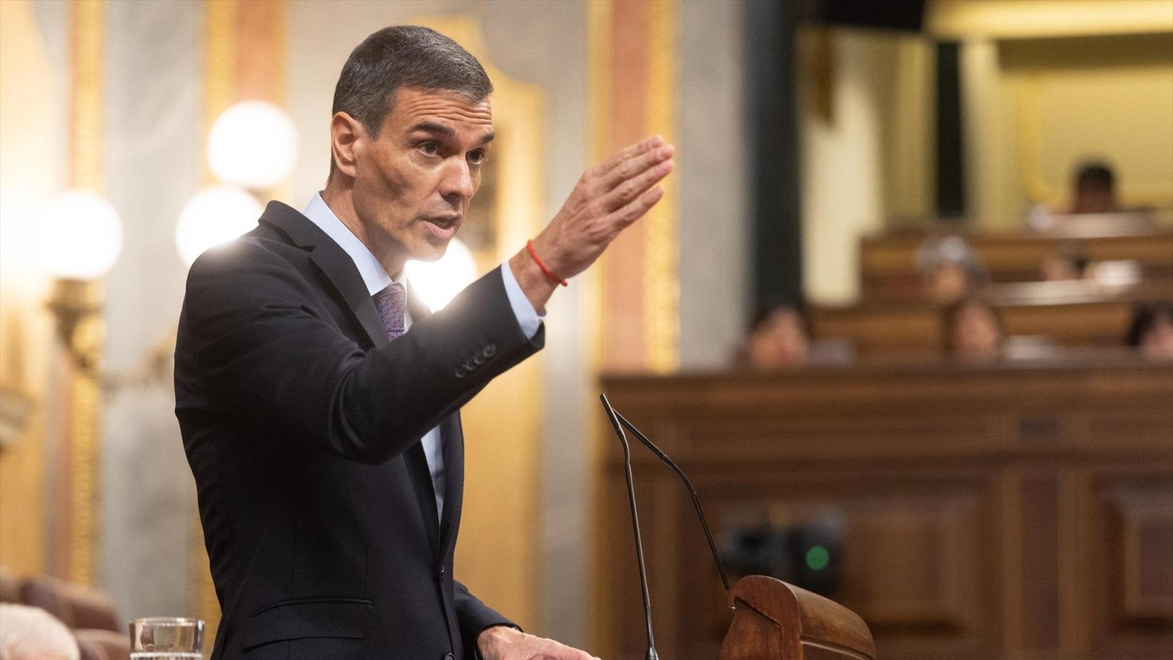 El presidente, Pedro Sánchez, presenta su plan contra la corrupción el pasado miércoles en el Congreso de los Diputados.
