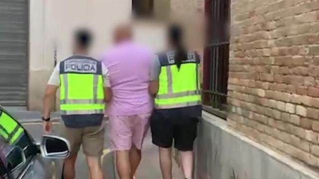 Momento de la detención.