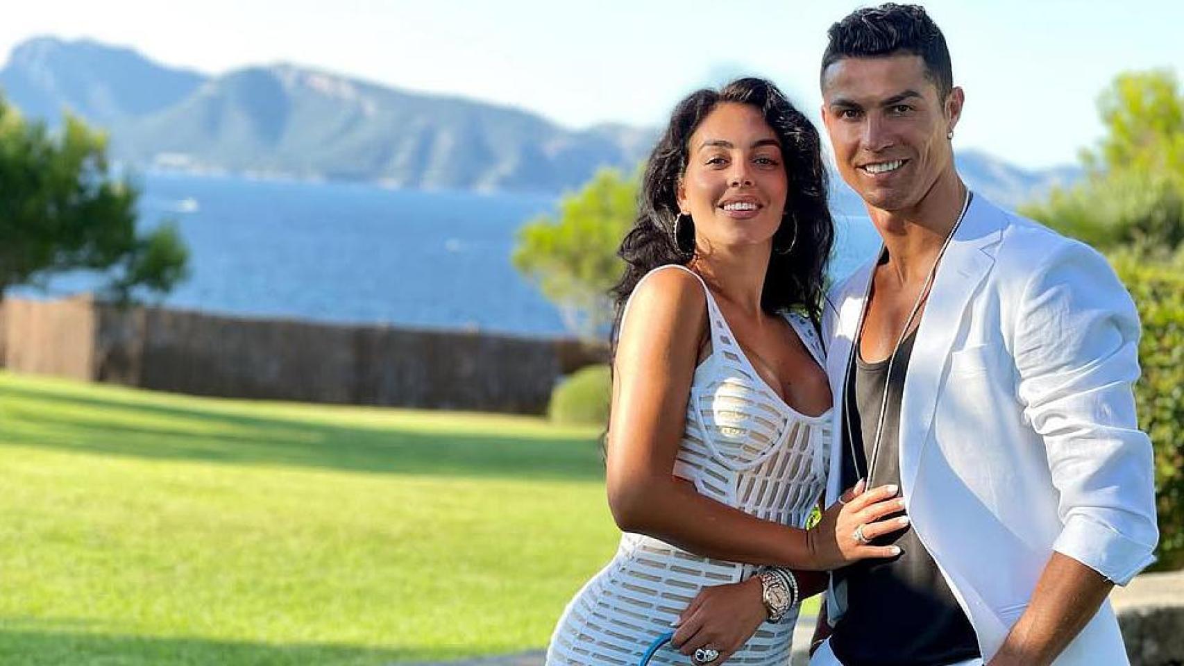 Georgina Rodríguez y Cristiano Ronaldo en un viaje anterior a Mallorca.