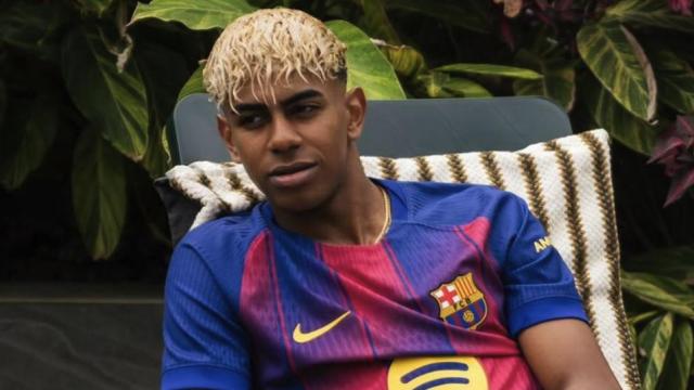 Lamine Yamal, en la presentación de la camiseta del FC Barcelona