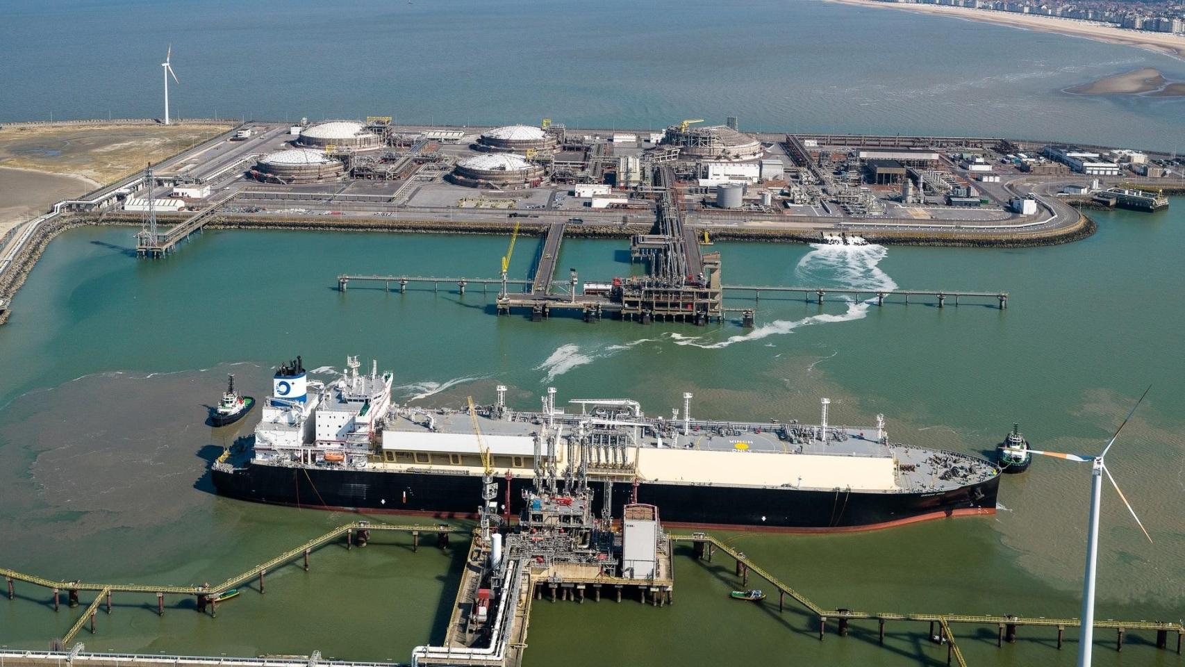 Terminal GNL en Zeebrugge.