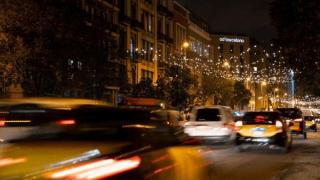 Un atasco en la ciudad de Barcelona.