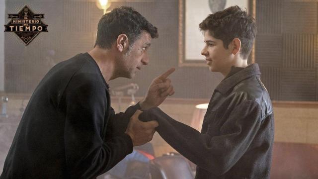 Los actores Nacho y Jan Fresneda. El Ministerio del Tiempo