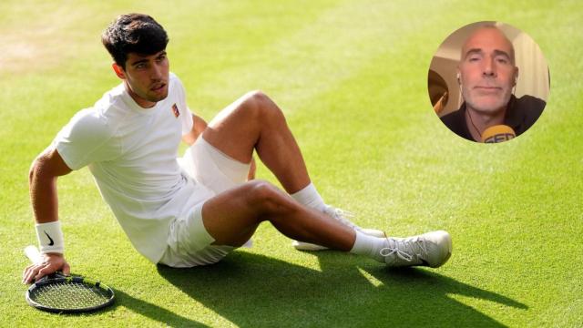 Carlos Alcaraz y Álex Corretja.