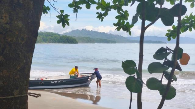 La playa de Punta Uva en Limón, en el Caribe Sur de Costa Rica.