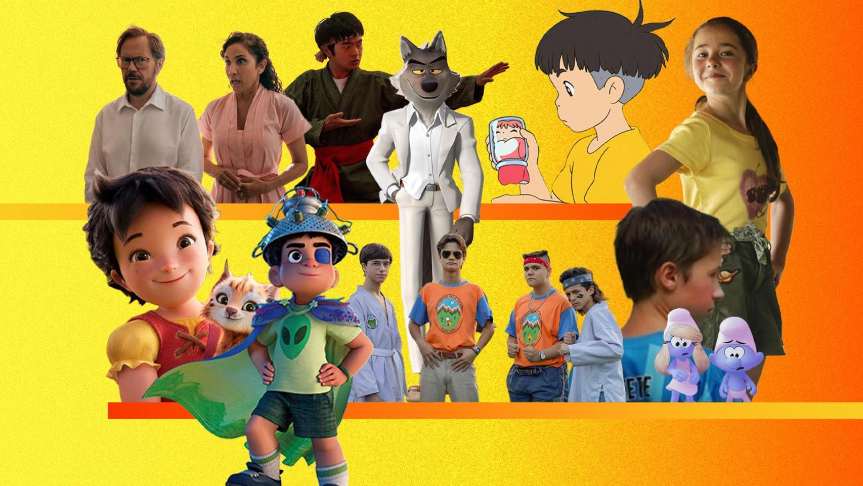 Collage de los estrenos infantiles del verano. Diseño: Rubén Vique