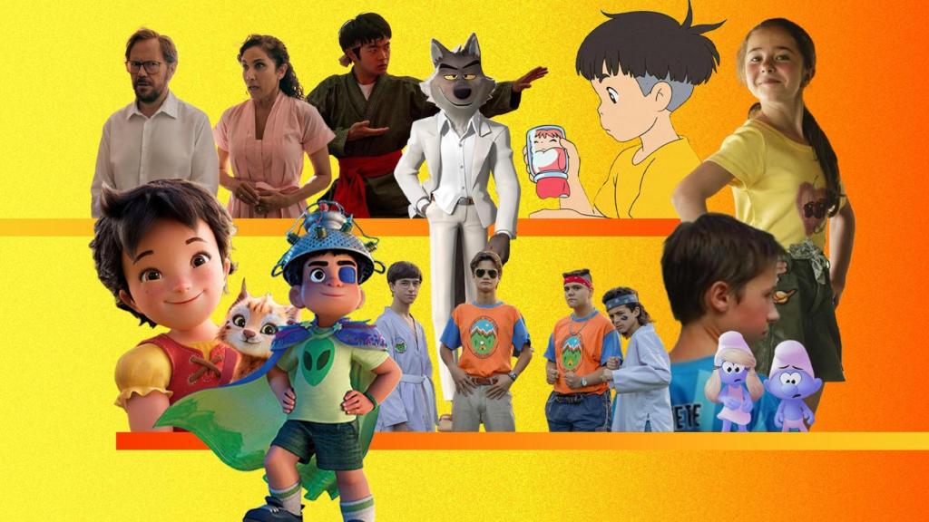 Collage de los estrenos infantiles del verano. Diseño: Rubén Vique