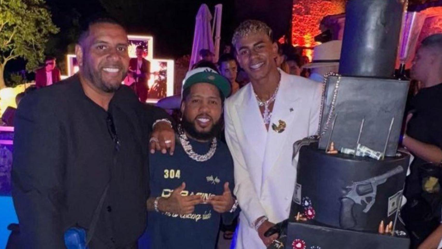 Lamine Yamal, durante su fiesta de 18 cumpleaños.