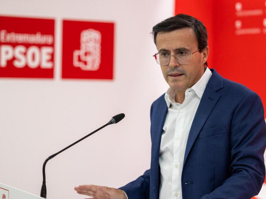 The general secretary of the PSOE of Extremadura, Miguel Ángel Gallardo.