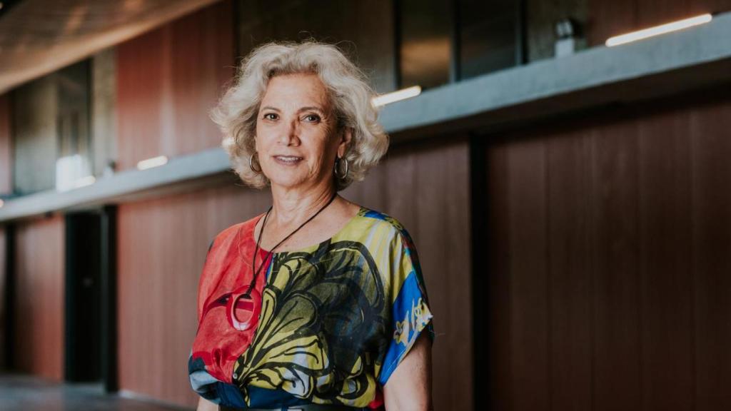 Carme Pinós, en la inauguración de su primera bodega.