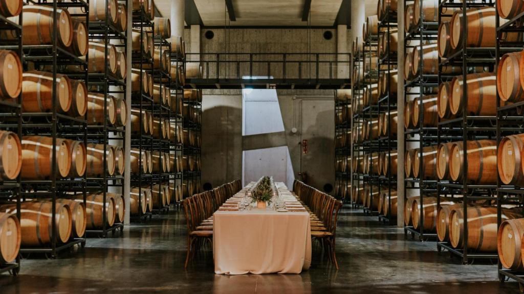 Una de las salas de la bodega.