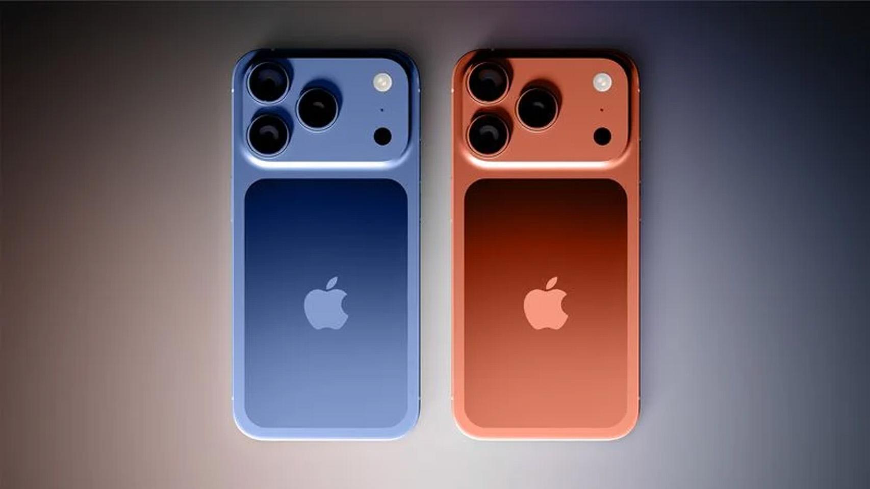Supuestos colores de los nuevos iPhone 17 Pro.