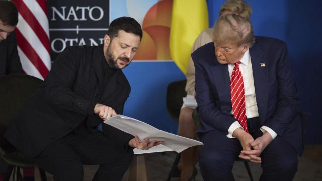 Trump y Zelenski el pasado 25 de junio  en la cumbre de la OTAN celebrada en Países Bajos.