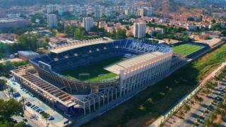 Así es la megaplaza flotante sobre el Guadalmedina que Málaga dibujaba junto a la Nueva Rosaleda