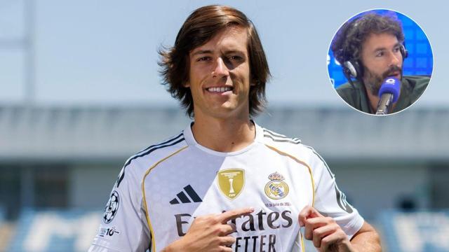 Imagen de Álvaro Carreras y el periodista Luis García.