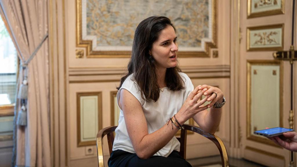 Agudelo durante la entrevista.