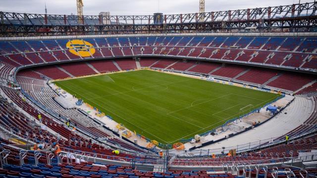 Interior del Spotify Camp Nou, a mediados de julio