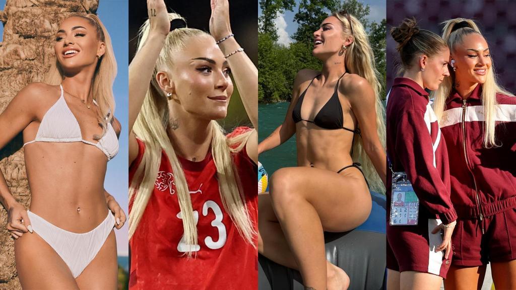 Alisha Lehmann, en su faceta como futbolista y modelo