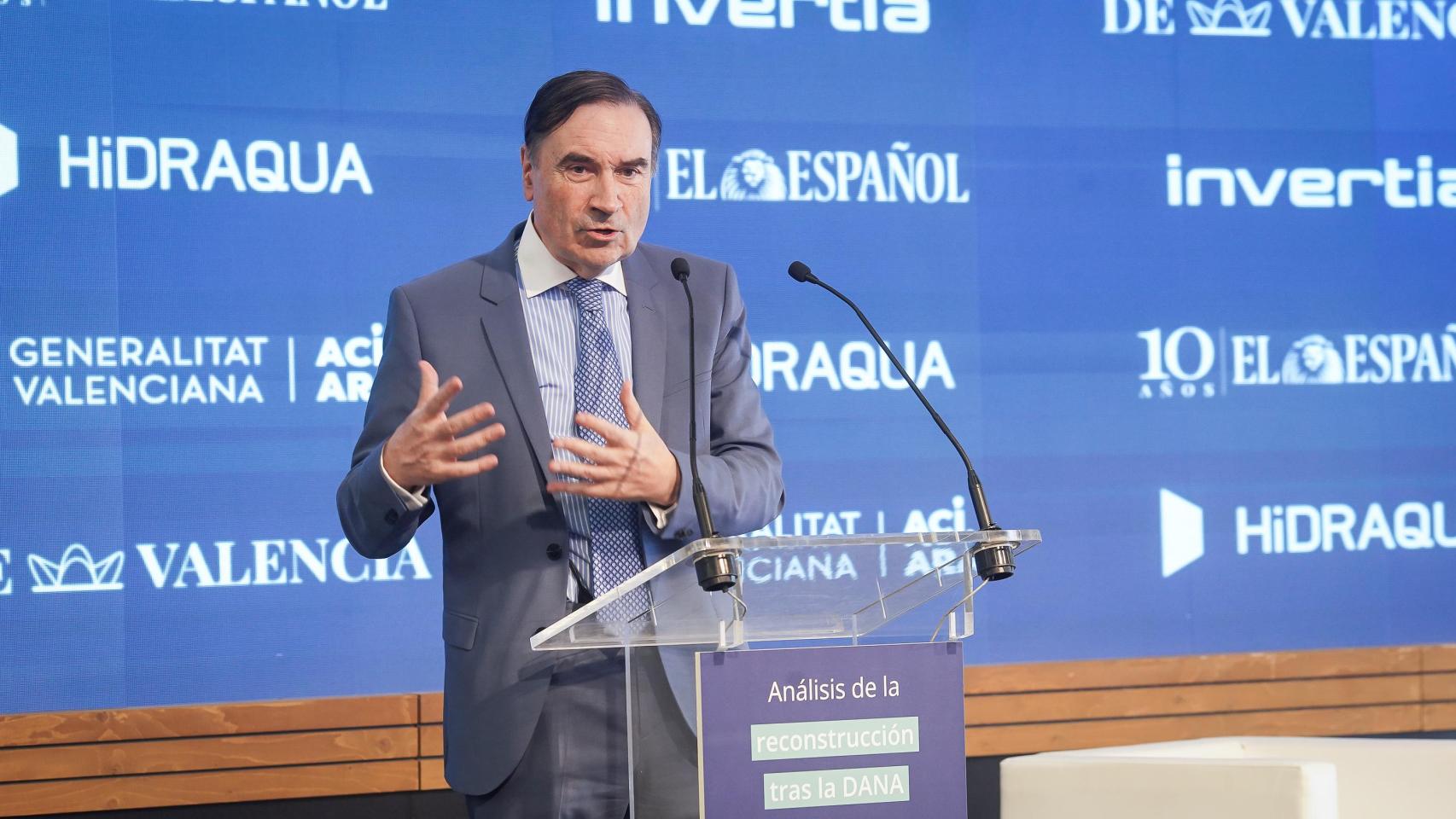 El presidente y director de EL ESPAÑOL, Pedro J. Ramírez, en la inauguración de la II edición del Analisis sobre la reconstrucción tras la dana de Valencia.