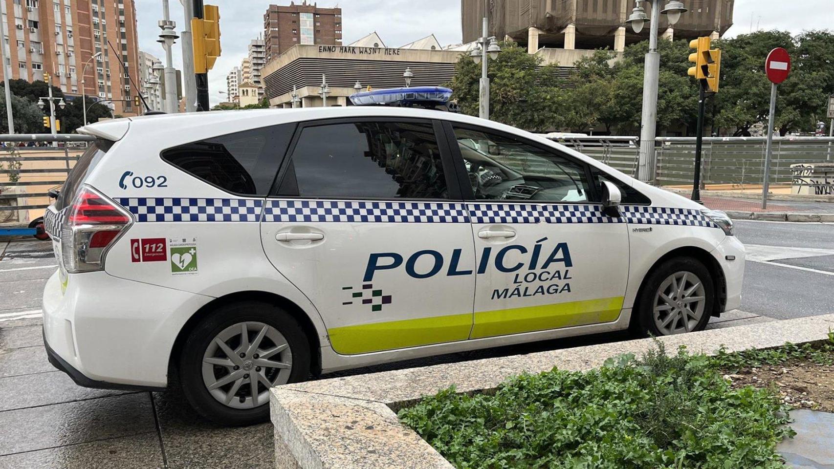 Vehículo de la Policía Local de Málaga.