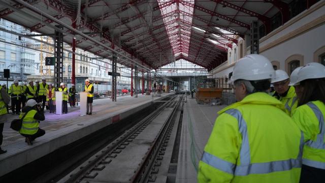 Obras en la nueva estación de Atotxa, a 13 de febrero de 2025, en San Sebastián, Guipúzcoa, País Vasco (España).