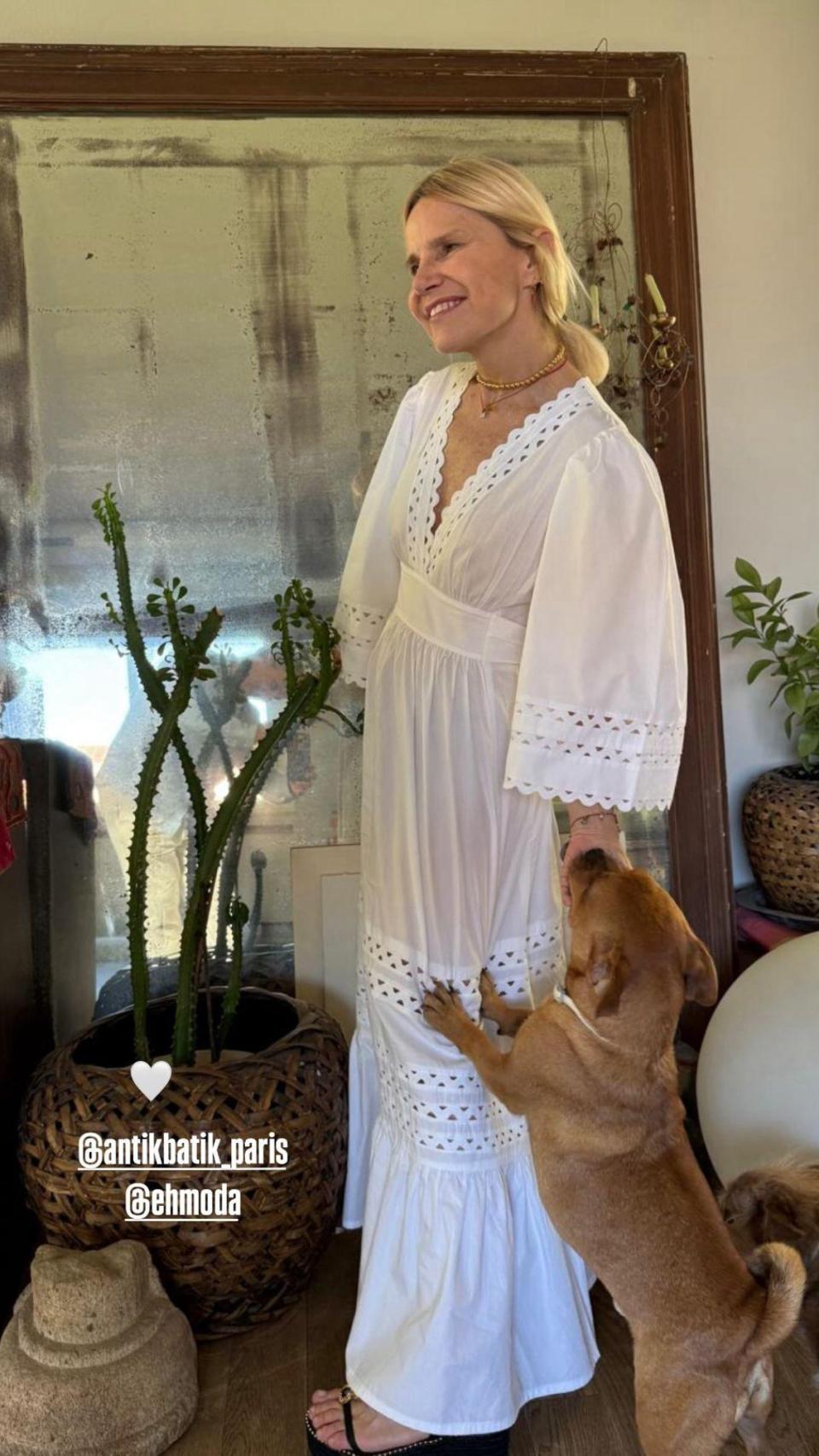 Eugenia Martínez de Irujo, en un 'story' de Instagram.