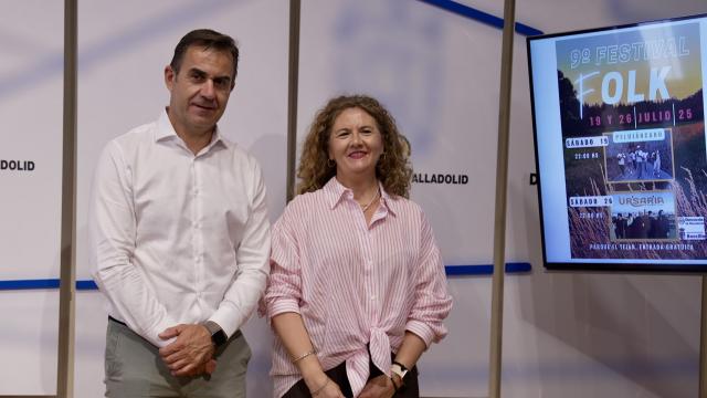 Presentación del festival de folk de Boecillo en la Diputación de Valladolid, este miércoles