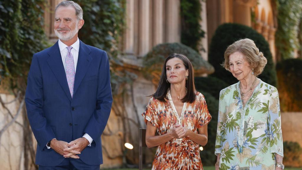 Los Reyes y la Emérita en Marivent en verano de 2024.