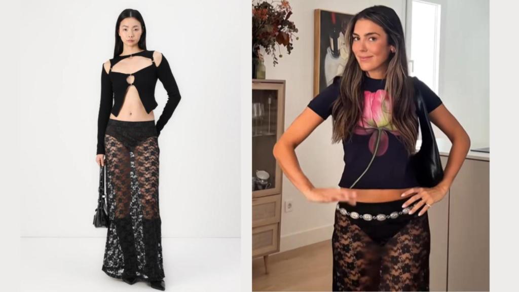 Anna Padilla, con prendas de Zalando en sus redes sociales.