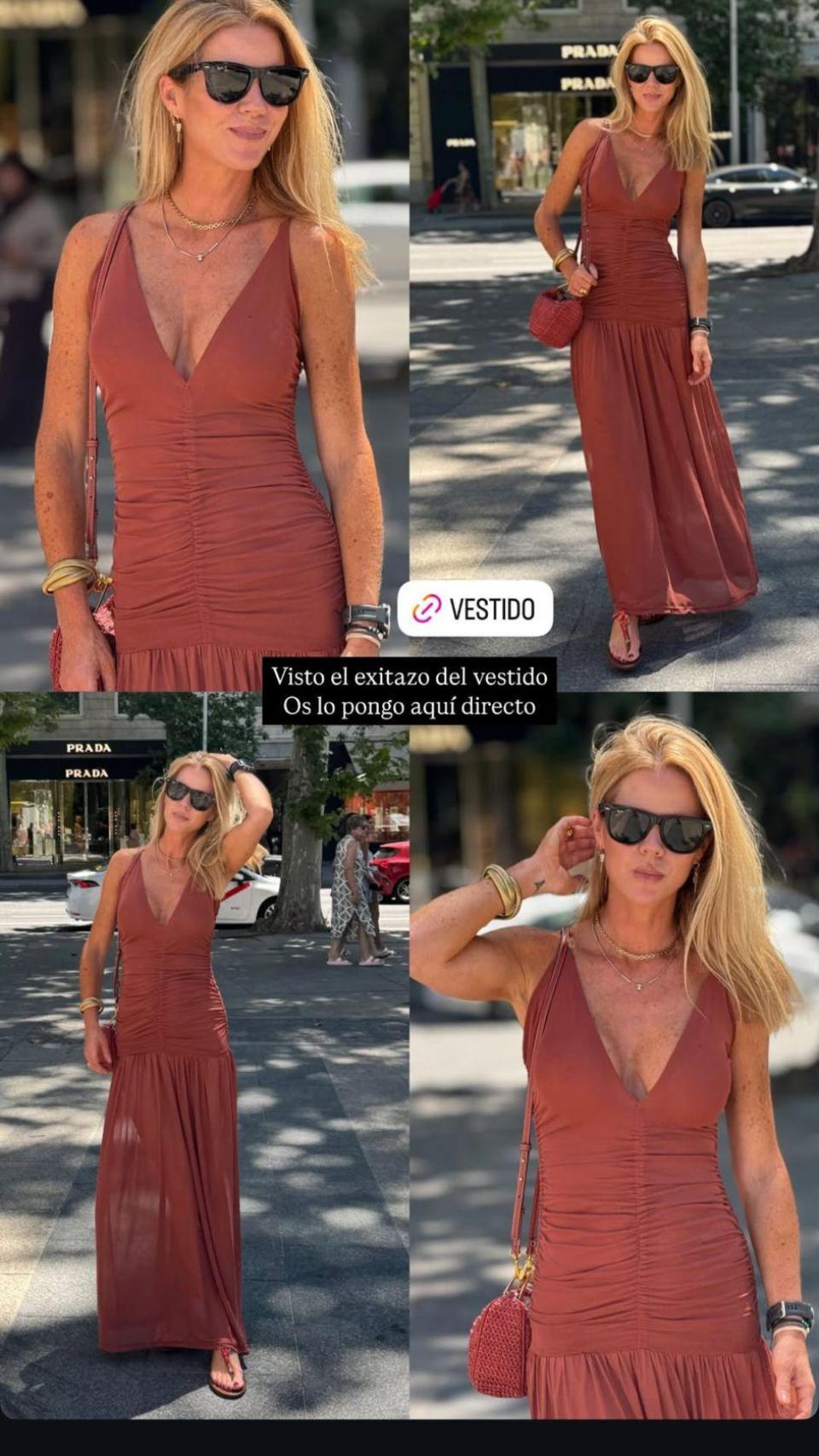 Amelia Bono, en un 'story' de su Instagram.