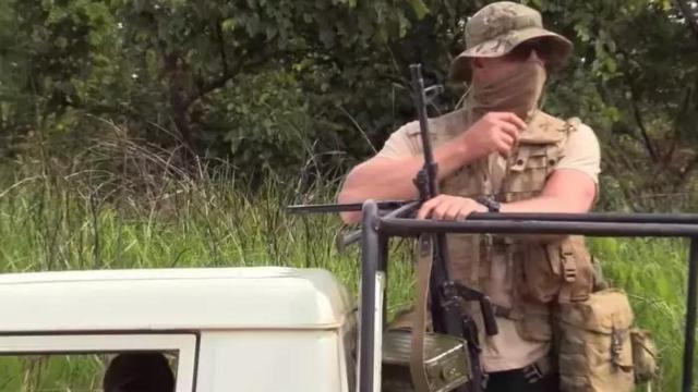 Mercenario del grupo Wagner en África.