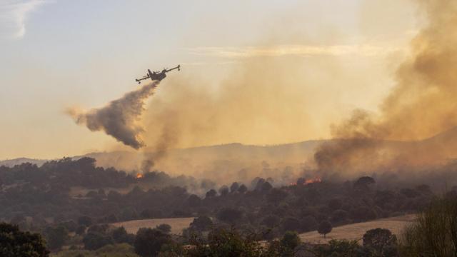Imagen del incandio en Navaluenga