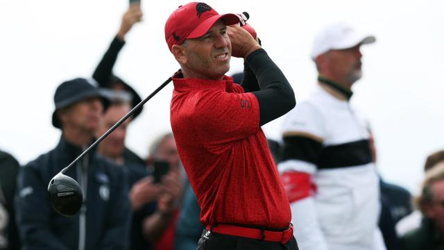 Sergio García, durante el British Open.