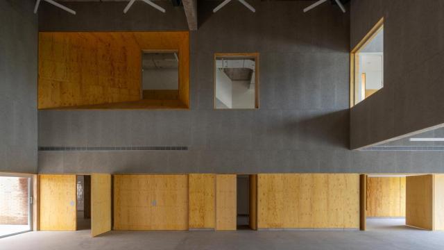 Interior de la Facultad de Ciencias de la Salud de la Universidad Carlos III de Madrid. Foto: Luis Asín