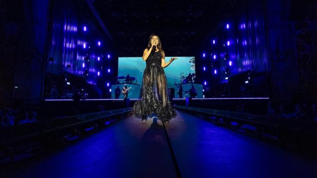 Eva Amaral durante un concierto.