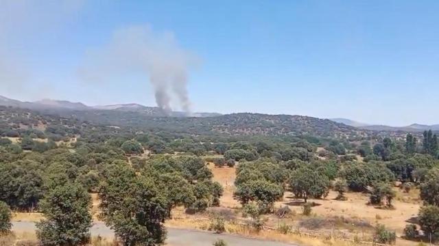 El incendio de Navaluenga se reactiva y obliga a elevar a nivel uno la alerta por riesgo para el arbolado