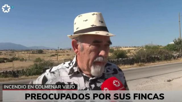 Un ganadero de Colmenar Viejo opina sobre los incendios.