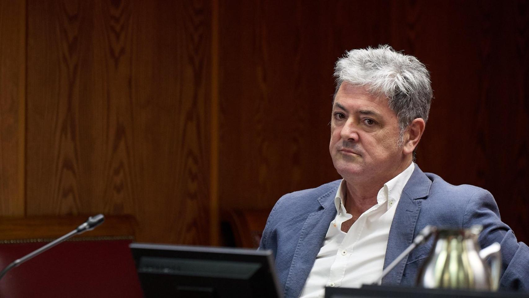 Joseba Antxon Alonso, administrador único de Servinabar 2000, el 22 de julio en la Comisión de Investigación sobre el caso Koldo en el Senado.