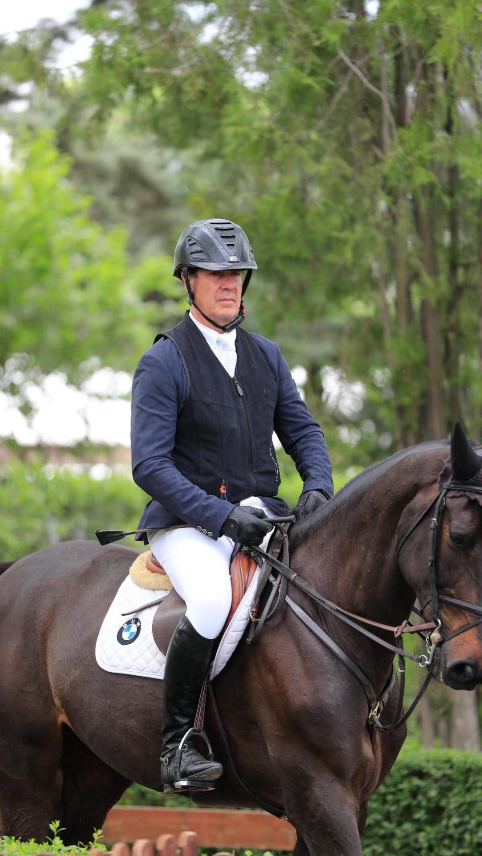 Cayetano Martínez de Irujo, en una prueba hípica en Madrid, en 2022.