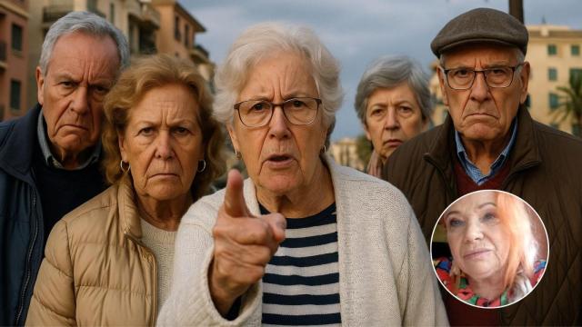 Imagen de un grupo de jubilados generada por IA y Conchi Vilar.