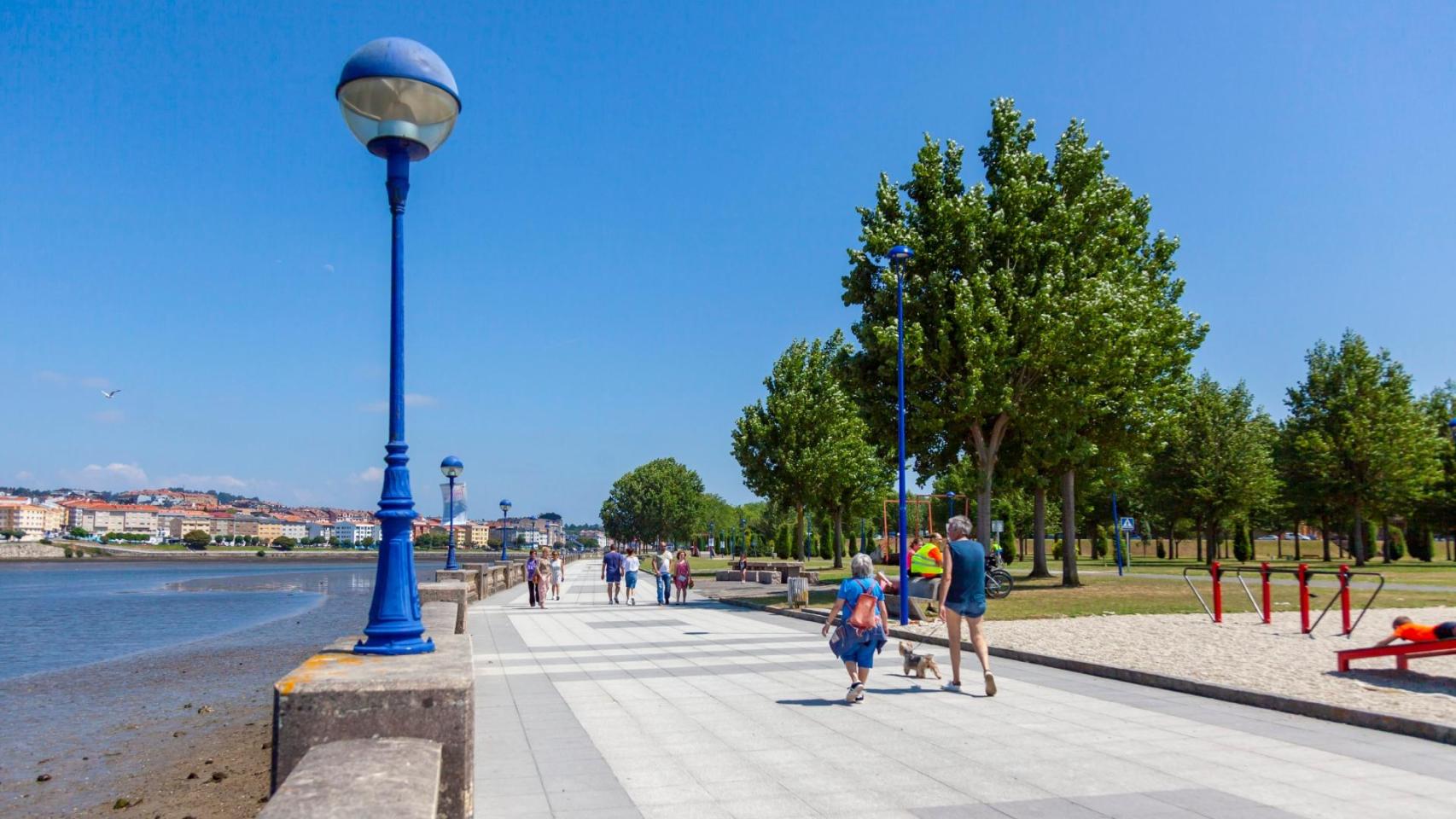 El paseo marítimo de O Burgo, en Culleredo.