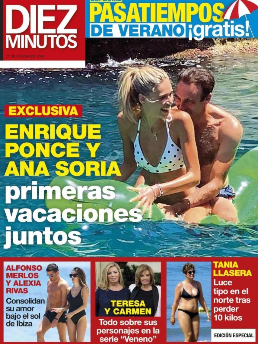 La primera portada en la que aparecieron Enrique Ponce y Ana Soria.