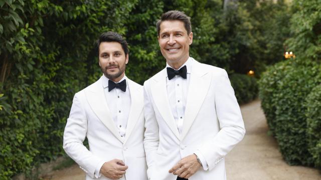 Jaime Cantizano y Miguel García Golding el día de su boda.